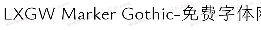 LXGW Marker Gothic字体转换
